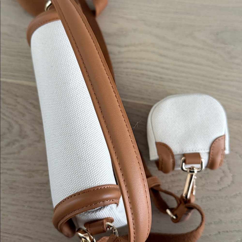 lululemon athletica White and Tan Crossbody Bag with Coin Case - Picture 10 of 12
